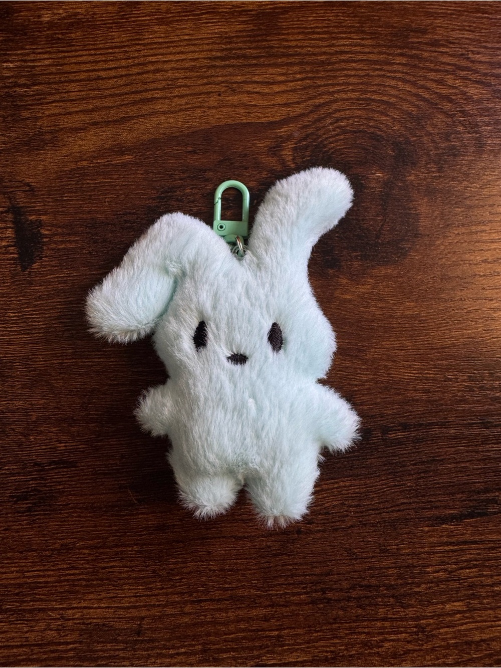 Plush Bunny Keychain Clip bag charm- Mint green